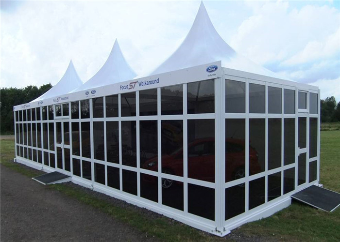 Clear White Large Portable Tents Circus High Pressed With Glass Wall