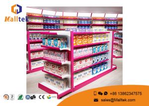 Wholesale Double Sided Supermarket Gondola Shelving Modular Flexible With End Shelves from china suppliers