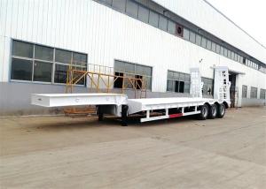 Wholesale Hydraulic Extendable 60 Ton Gooseneck Low Bed Semi Trailer from china suppliers