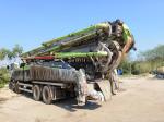 Used 2021 Zoomlion 63m Truck Mounted Concrete Pump Truck In Good Condition