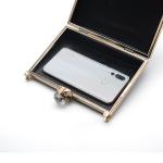 Customized Simple Rose Gold Metal Clutch Purse Frame 18*12*6cm