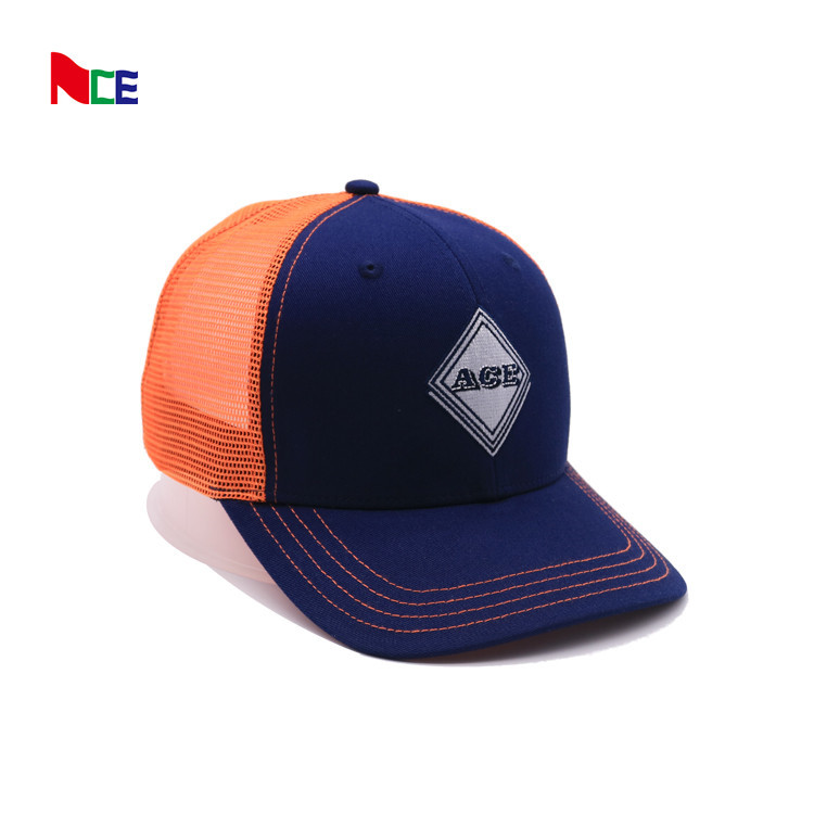 Adults 56mm 5 Panel Trucker Cap Embroidery Custom Logo Baseball Trucker Hats JACK