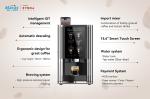 MACAS 15.6inch Touch Screen Automatic Espresso Vending Machine 220V 50Hz