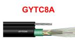 GYTC8A Outdoor Fiber Optic Armoured Cable Steel Wire Self Sustainment Black 8.0