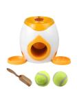 Pet Treat Dispenser Double Hole Tennis Throwing Food Reward Machine 900g