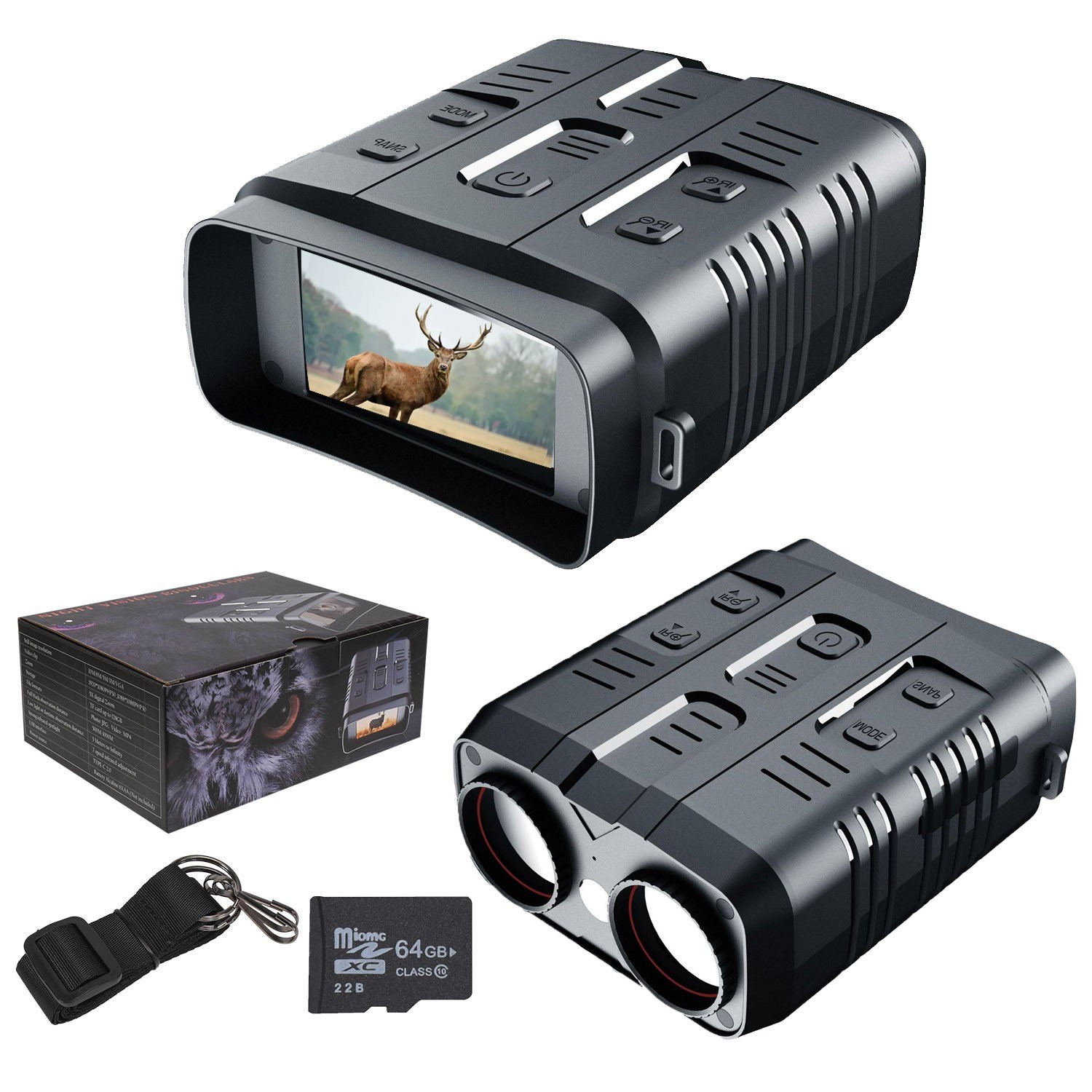HD Digital Infrared Night Vision Binoculars For Hunting Travel Surveillance