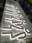 Aurora Acrylic Side Lit Channel Letters Electroplated / polished