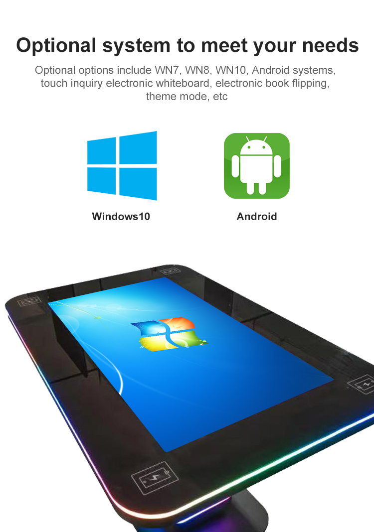 Object Recognition Restaurants Smart Digital Interactive Price Multi Touch Screen Coffee Shop Dining Table