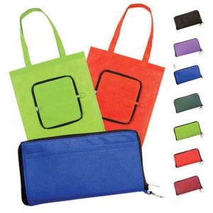 Wholesale Tote Zipped 80gsm 38X40cm Foldable Non Woven Bag from china suppliers