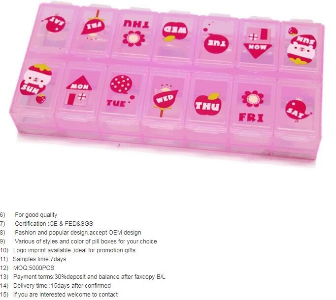 Weekly unique design spring push button medicine box, Monthly plastic medicine storage box for 31 day, case, box, contai