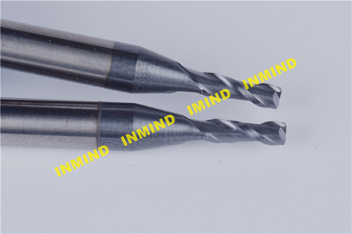SiN Coating Corner Radius End Mill , HRC55 4 Flute Extra Long End Mill SGS