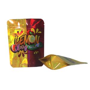 Wholesale Snack Dried Fruit Holographic Zipper Pouch Mylar Aluminum Foil Packaging Bag from china suppliers