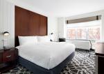 American style King size walnut wooden 5-star custom made Hilton Hotel bedroom