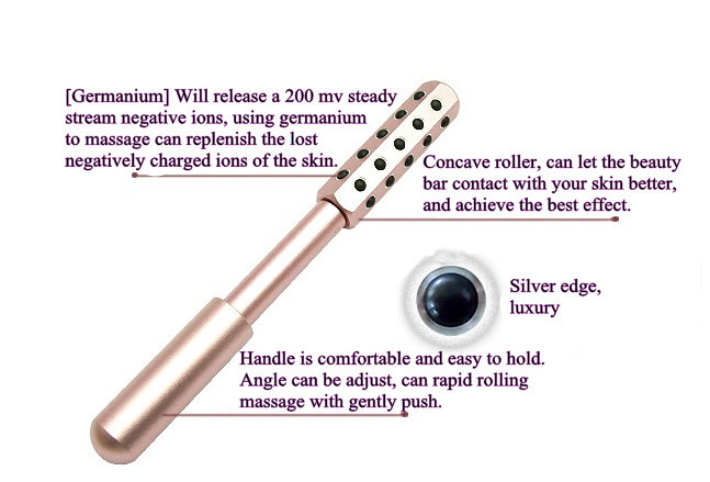 Skin Tightening Uplift Massaging Beauty Roller Wrinkle Remover Red Color