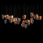 Crystal Volcanic Rocks Large Chandelier Commercial Space Hall Residential Villa