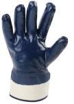 Blue Chemical Resistant Nitrile Gloves Waterproof Work Gloves Oil Resistant