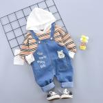 120cm 47.2in Childrens Denim Overalls Two Piece Spring And Autumn Sets