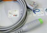 Compatible 12 Pin ECG Monitor Cable , Patient ecg trunk cable For Hospital
