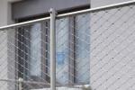 PVC Coated 40cm*40cm Rope Net Fence 1.5mm Steel Wire Mesh