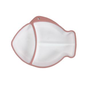 Wholesale Modern Fish Shaped Dinner Plates Silicone Baby Feeding Utensils Customized from china suppliers