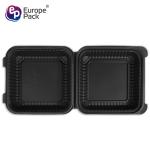Eco-friendly high quality biodegradable cornstarch black take away food plastic