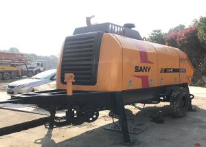 Wholesale HBT60 200M Used Concrete Trailer Pump , Sany Boom Pump Renew Orange Color from china suppliers