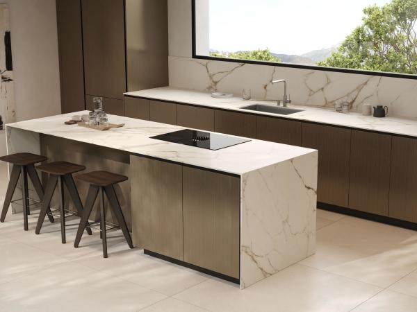Multifunctional Household High End Wood Veneer Kitchen Furniture For Apartments
