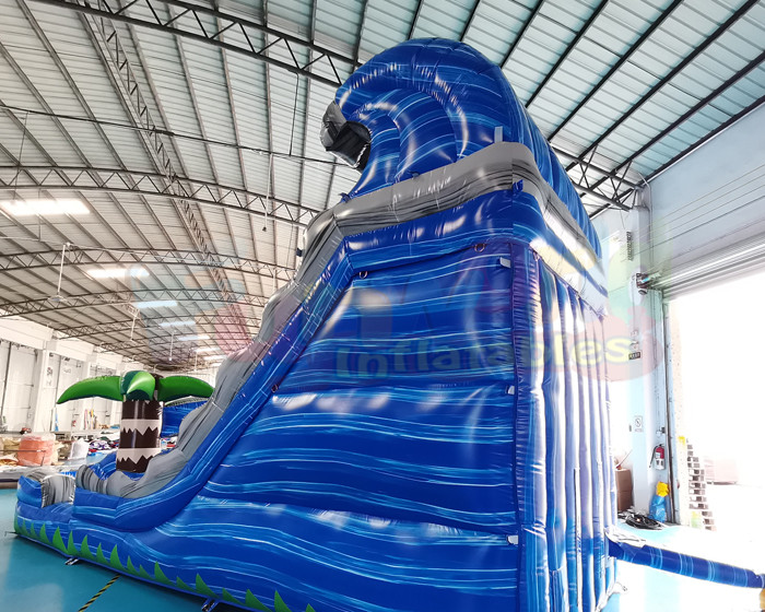 Playground Jumping Bouncer Inflatable Water Slide With Pool
