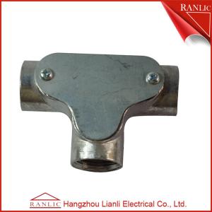 Wholesale 20mm Inspection Tee electrical Conduit Junction Box Without Cover , White Color from china suppliers