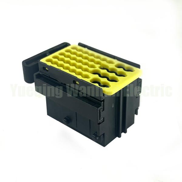 42 Pin 936421-2 Electrical Automobile ECU Connector Black Female Waterproof