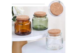 Wholesale Cylinder 3oz 7oz Mini Amber Glass Candle Jar clear Green Empty Glass Jar for Candle from china suppliers