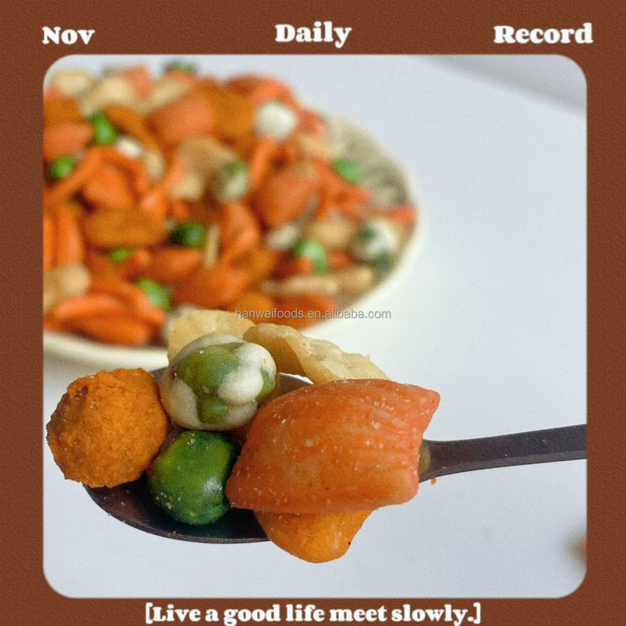 Japanese Trail Mix Snack Rice Strips Wonderful Taste Oriental Nut Mix