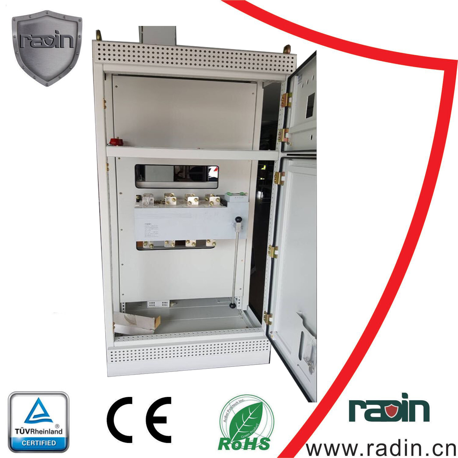 Emergency Automatic Generator Transfer Box With Compact Metal Case Industrial