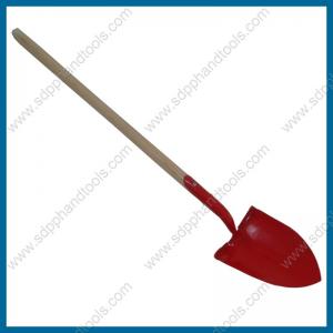 China Wildland firefighting shovel, round point shovel head 1.65kg, forestry fire fighting shovel with solid wood handle on sale