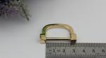Customized light gold metal d ring,25mm d ring buckles for bag