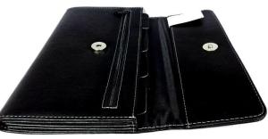 Wholesale Black PU Travel Ticket Wallet , Water Resistant Travel Document Organizer Wallet from china suppliers