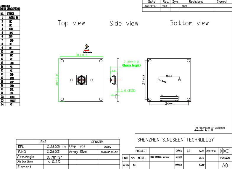 HDR Auto Focus Imx230 20mp OEM Camera Modules For High Shooting Camera