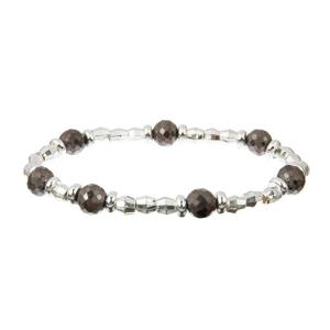 Wholesale OEM Glass crystal Silver Beads Bracelets , Teen Boho Style Bracelet from china suppliers