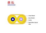 Tight Multimode Duplex Fiber Optic Cable , Flat Fiber Optic Cable Aramid Yarn