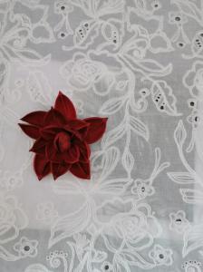 Wholesale 100% Cotton Corded Embroidered Eyelet Lace Fabric For Child from china suppliers