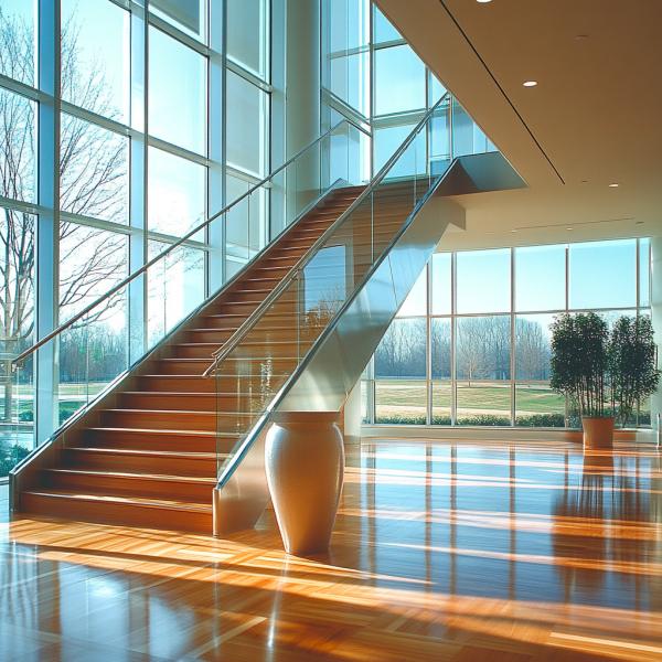 Versatile Stainless Steel Handrails with 1200mm Balustrade Height for Glass