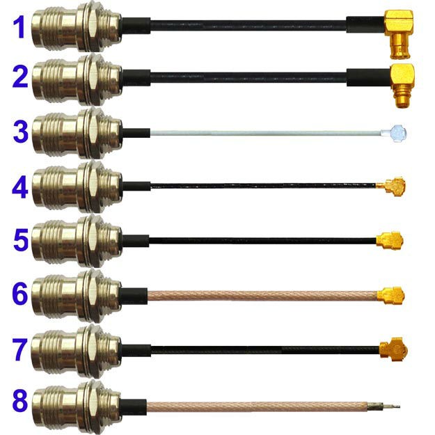 V.S.W.R≤1.5 50 OHM 10cm RG1.13 Jumper Cable with SMA-Female to U.FL IPX Connector