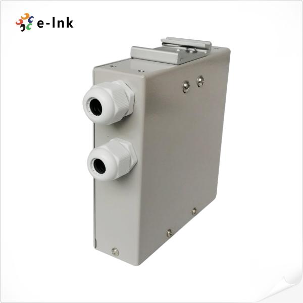 6-Port DIN-Rail Fiber Splice Box - Durable, FC/SC/ST/LC Compatible, 12-Fiber