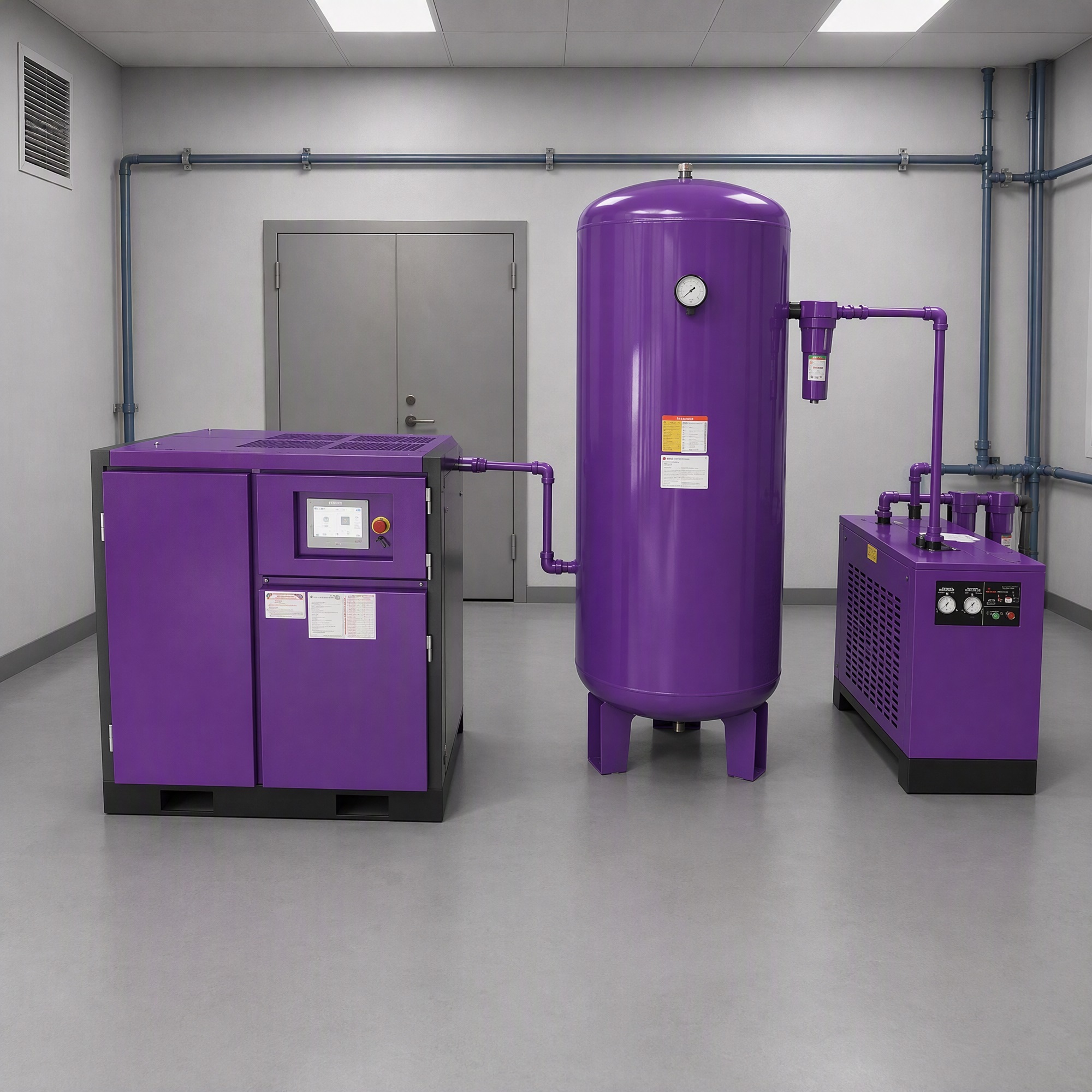 15KW Permanent Magnet Variable Frequency Screw Air Compressor Fixed Speed Industrial Air Compressor Machine