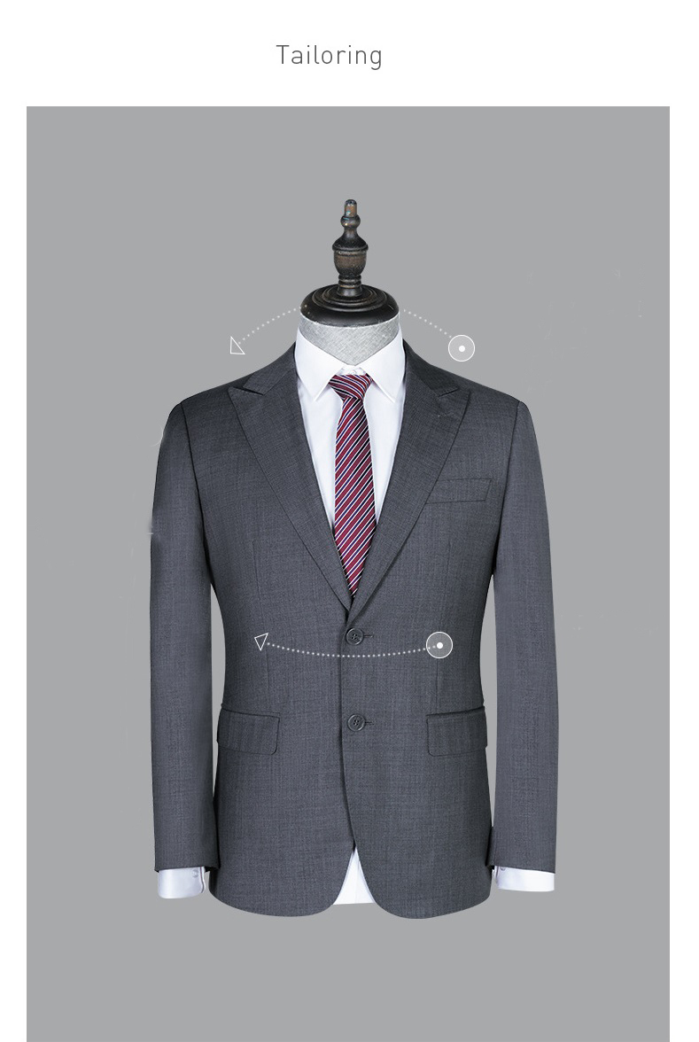Regular Clothing Length Formal Men's Suits Woolen Slim Fit Single Breasted Suits