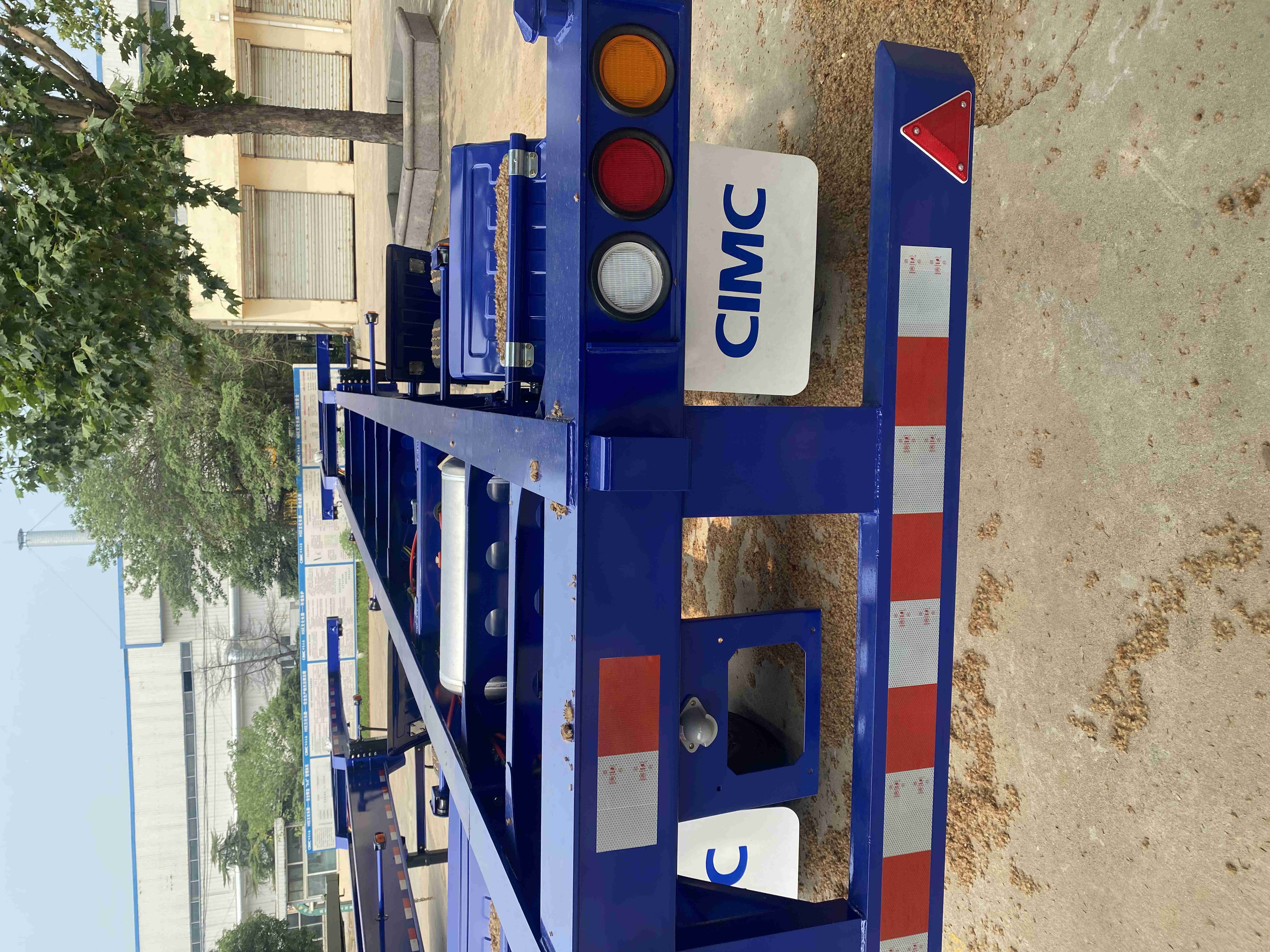 CIMC Steel 3-Axle Container Transport Semi-Trailer with Mechanical or Air Suspension