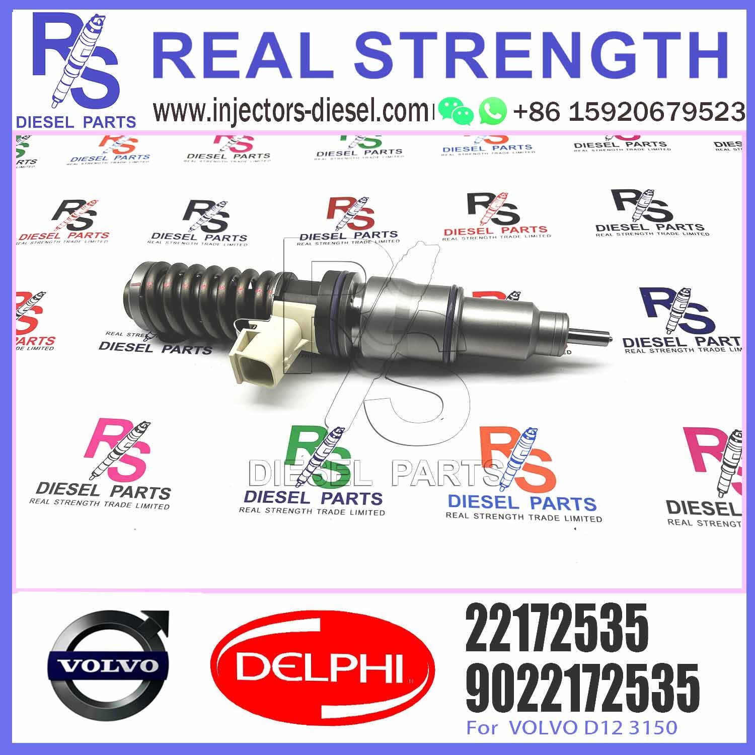 High Quality Diesel Fuel Injector 22172535 9022172535 BEBE4D34101 For V-O-L-V D12 3150