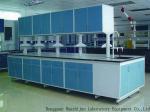 Acid Resistant Wood Lab Furniture Aluminum Alloy Handle 12.7mm Solid Bench Top