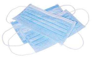 Wholesale Earloop Style 3 Ply Non Woven Face Mask , Disposable Blue Mask Anti Virus from china suppliers