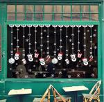 Snowman Christmas Decoration Window Stickers Self Adhesive Sticker Mixed Color
